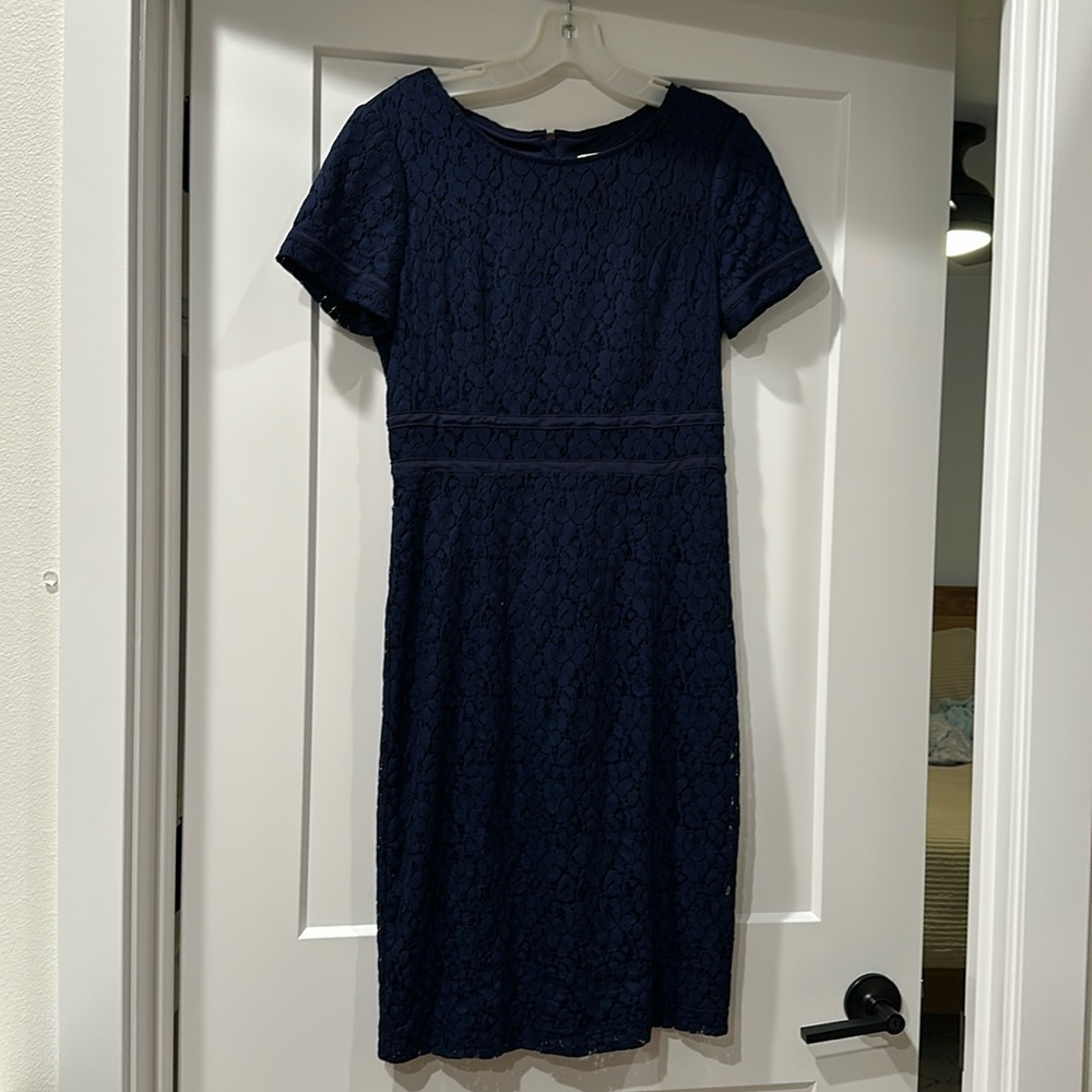 Navy blue lace dress